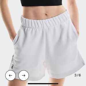 NWT ON RUNNING club shorts in white size Medium